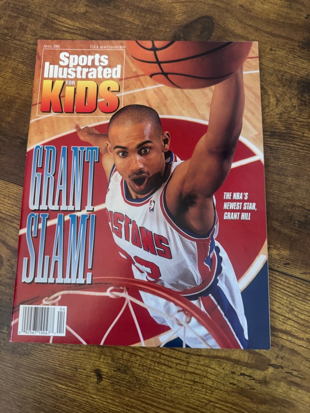 Sports Illustrated Kids April 1995‎ Grant Hill Barry Sanders Bonds Poster Cards